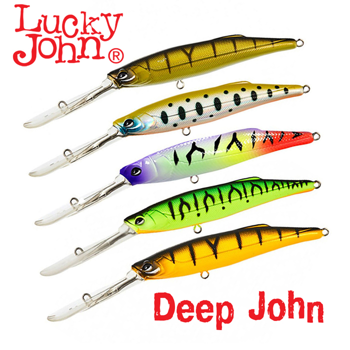 Воблер LUCKY JOHN Мод. DEEP JOHN 012 — приманка, снасти и аксессуары для рыбалки | Алматы, Казахстан