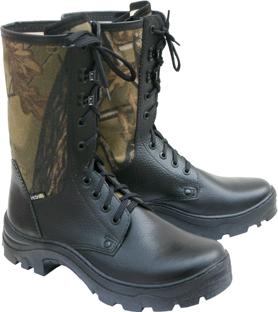 Сапоги  летние облегченные ХСН Охотничьи (дубок) (комбинированные) — обувь, стельки и уход за обувью | KORGAN.KZ