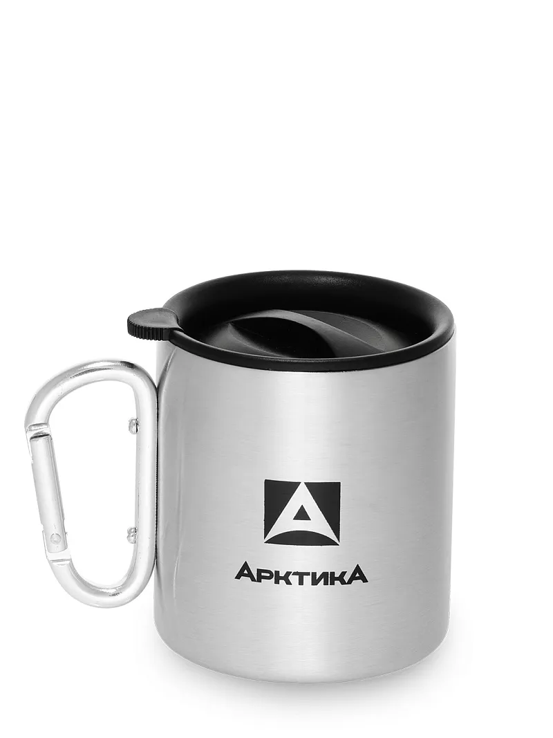 Кружка-термос ARCTICA с карабином — качественный термос для походов, туризма и активного отдыха