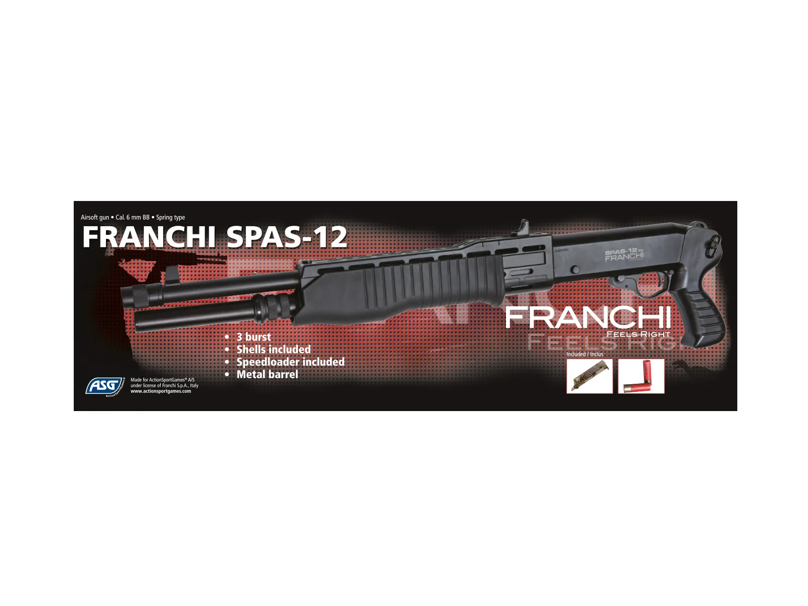 Страйкбольное помповое ружье ASG Мод. FRANCHI SPAS-12 —  купить в Алматы у официального диллера | Доставка по Казахстану