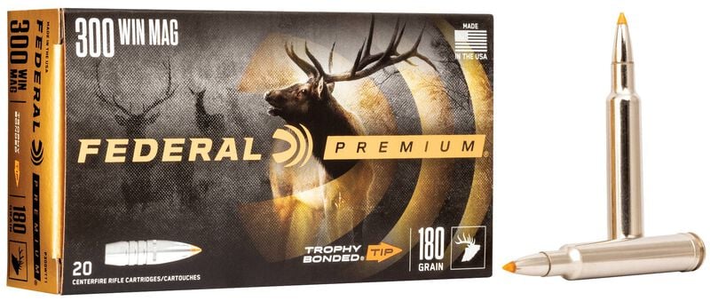 Купить Патрон для нарезного оружия FEDERAL P (.300 Win.Mag.) TROPHY BONDED TIP (TBT)(180grs)(11,66г) в Алматы | Казахстан | Корган Центр