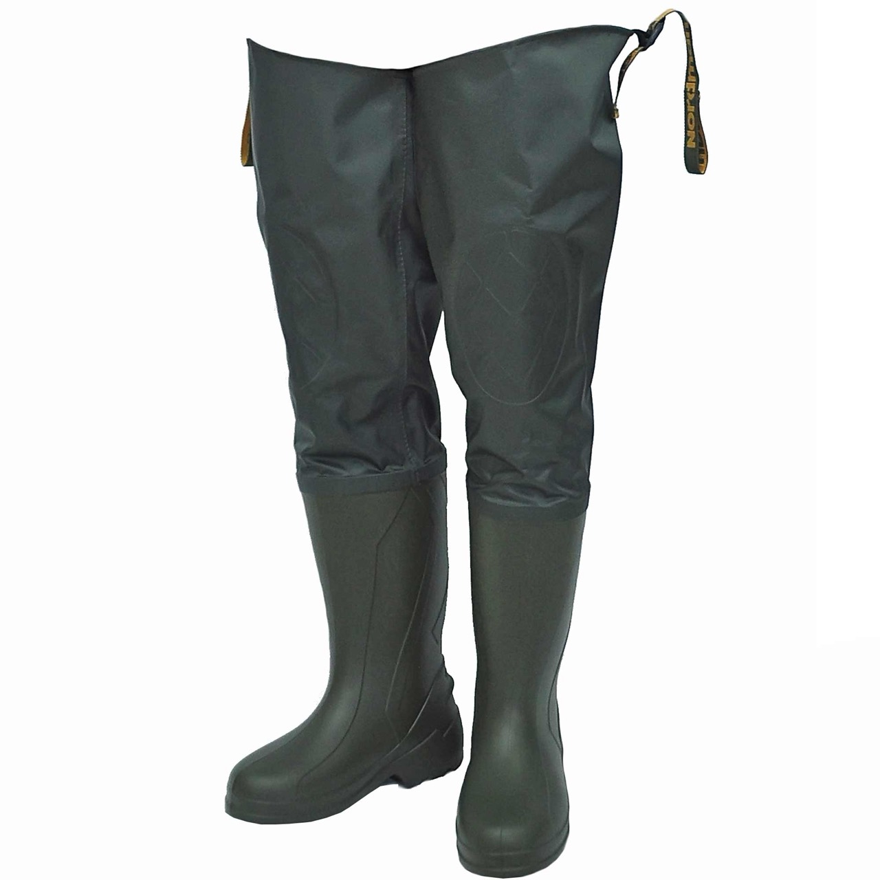 Сапоги рыбацкие из ЭВА с ПУ подошвой с утеплителем,надставка из винитола "Нептун" олива — технические характеристики, материалы и назначение | KORGAN