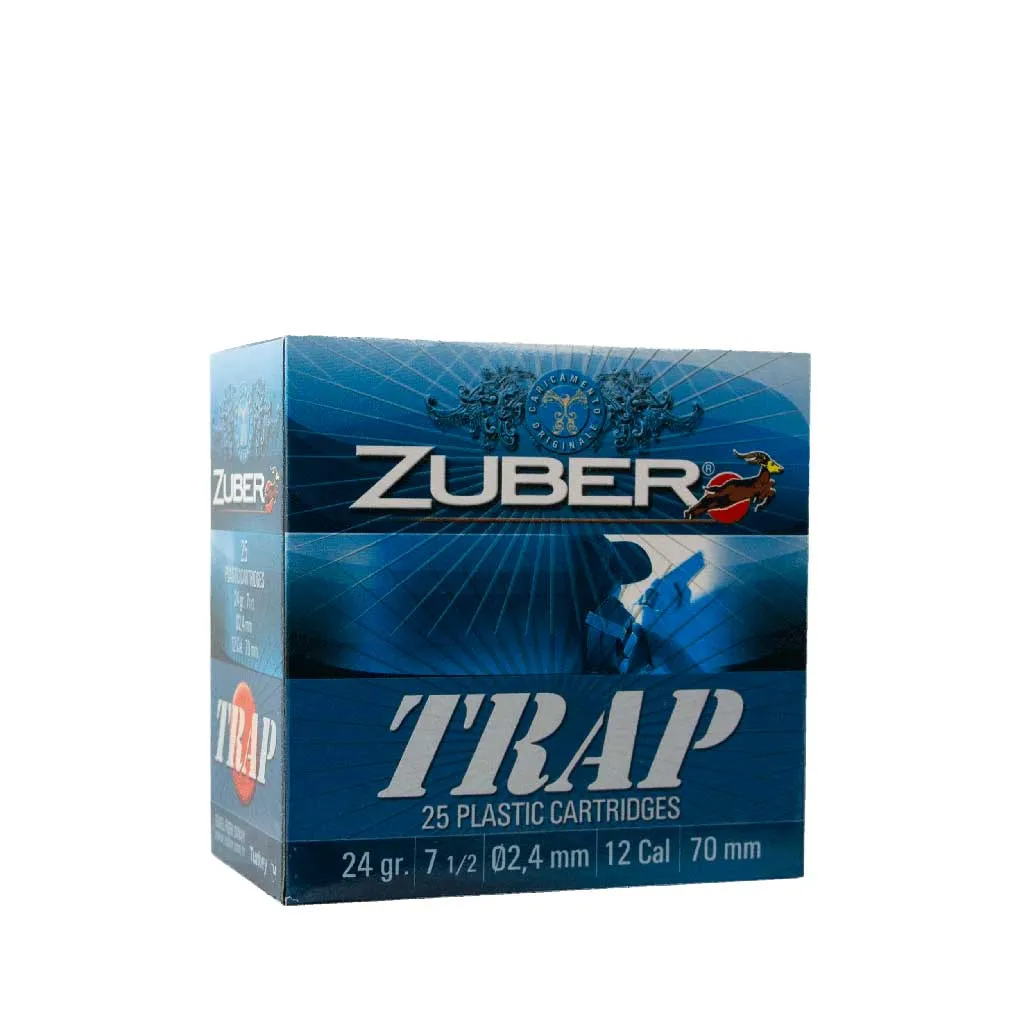  Патрон для гладкоствольного оружия ZUBER Trap (12/70)(24г)(№7,5)(2,4мм) в Алматы | Казахстан | Корган Центр | KORGAN