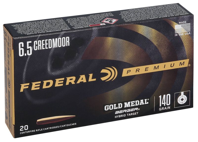 Купить Патрон для нарезного оружия FEDERAL PGM (6,5 Creedmoor) BERGER HYBRID TARGET (BH)(140grs)(9,07г) в Алматы | Казахстан | Корган Центр