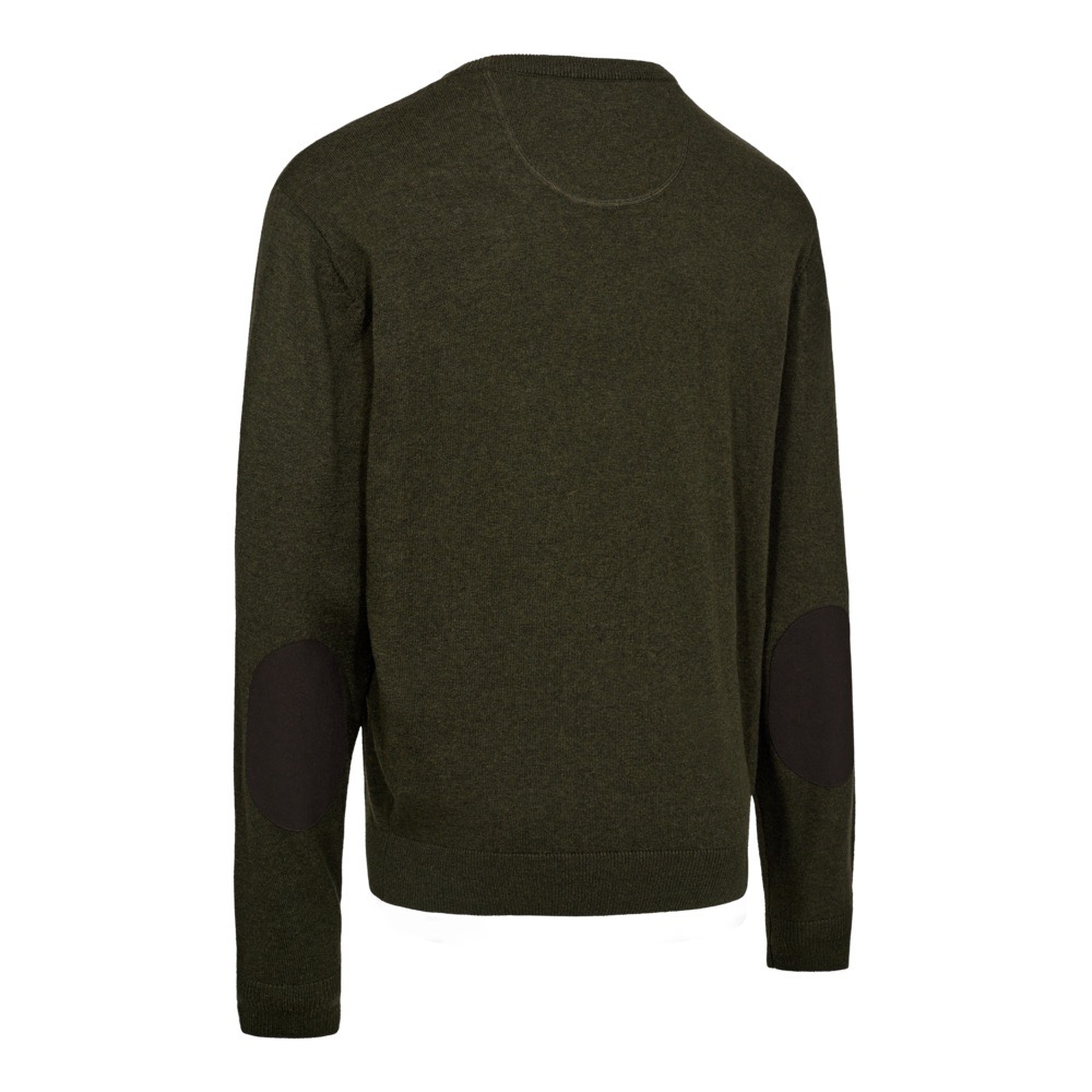 Пуловер DEERHUNTER-HARRINGTON O-NECK (Forest Ember Melange) — одежда для охоты, рыбалки, туризма и города | KORGAN.KZ