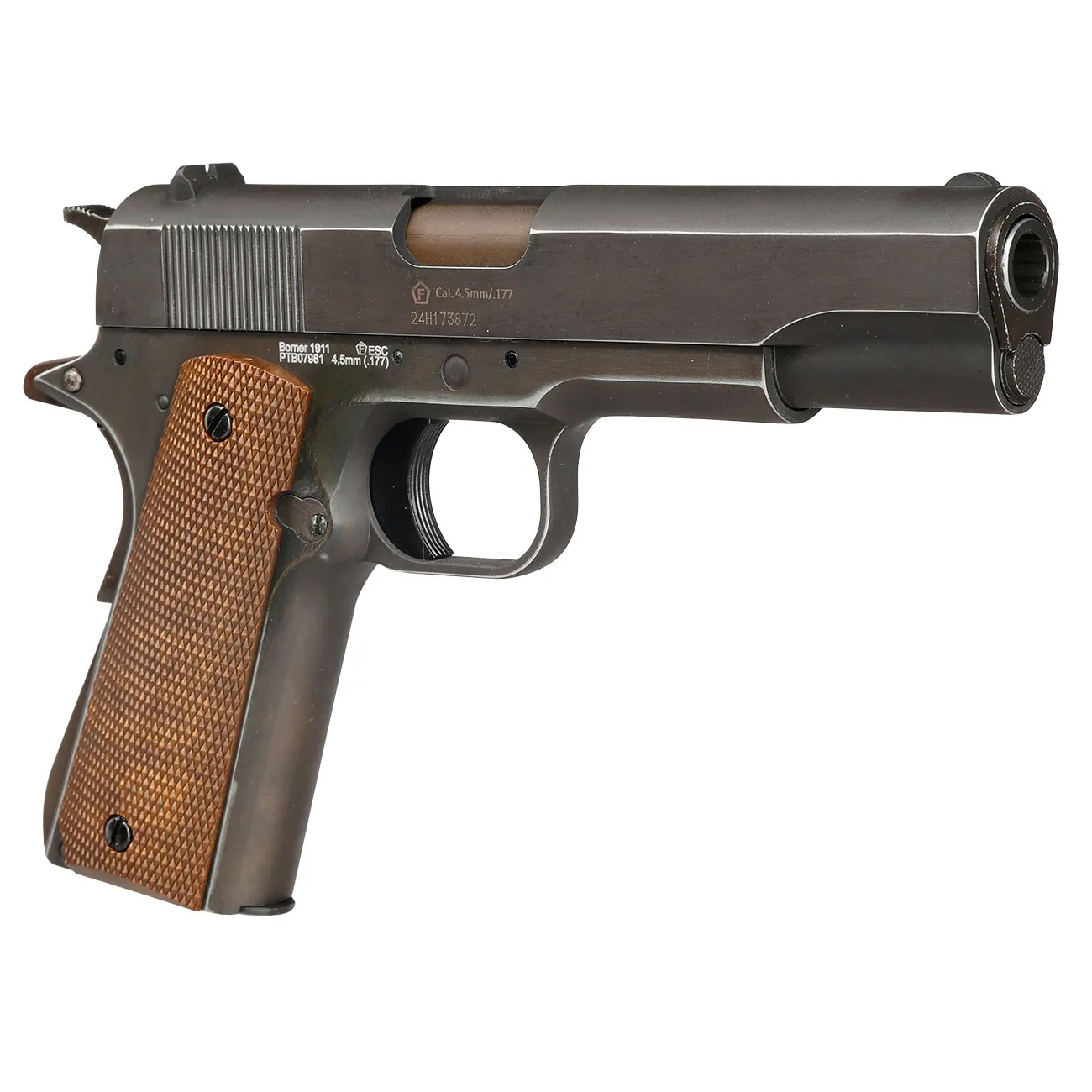 Фото Пистолет Borner 1911 Blowback, калибр 4,5 mm/Bbs CO2 — пневматический пистолет купить в Алматы