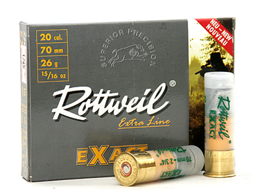  Патрон для гладкоствольного оружия ROTTWEIL-Exact (пуля)(20/70)(26г) в Алматы | Казахстан | Корган Центр | KORGAN