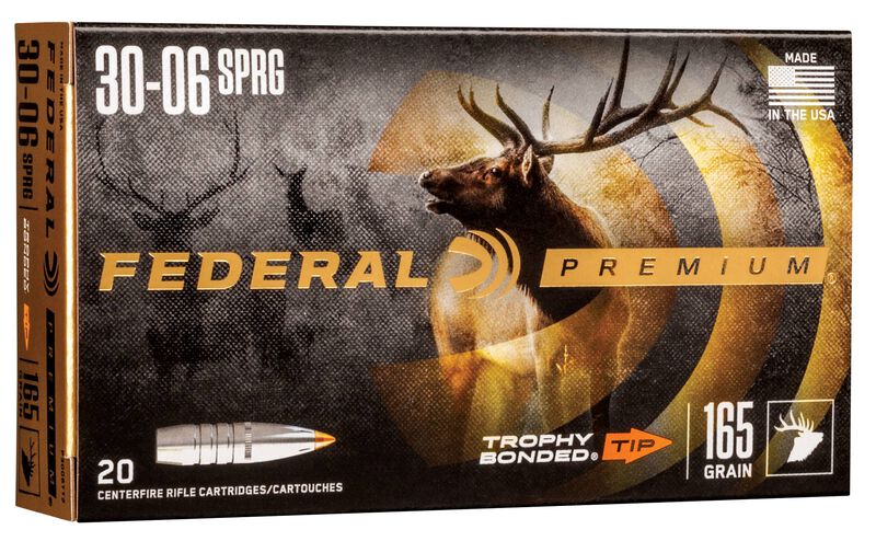 Купить Патрон для нарезного оружия FEDERAL P (.30-06 Sprg.) TROPHY BONDED TIP (TBT)(165grs)(10,69г) в Алматы | Казахстан | Корган Центр