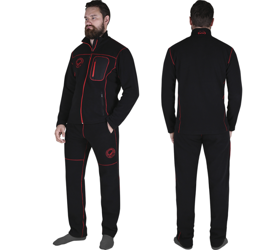 Костюм флисовый Alaskan RoyalFish черный — куртки, жилеты, маскировочные костюмы, одежда для рыбалки и охоты | KORGAN Казахстан