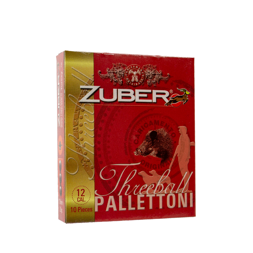  Патрон для гладкоствольного оружия ZUBER Pallettoni Three Ball (12/70)(29г)(11,1мм x 3шт) в Алматы | Казахстан | Корган Центр | KORGAN