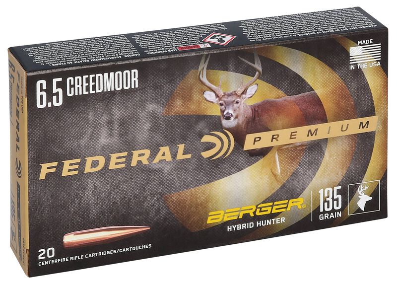 Купить Патрон для нарезного оружия FEDERAL P (6,5 Creedmoor) BERGER HYBRID HUNTER (BHH)(135grs)(8,75г) в Алматы | Казахстан | Корган Центр