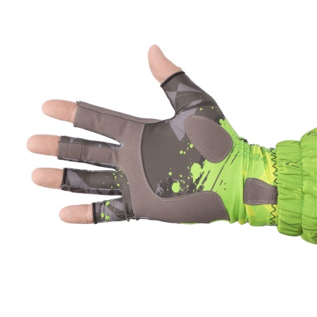 Перчатки для рыбалки летние Aquatic UPF50+ (цвет: camo lime khaki, размер S/M) — технические характеристики, материалы и назначение | KORGAN