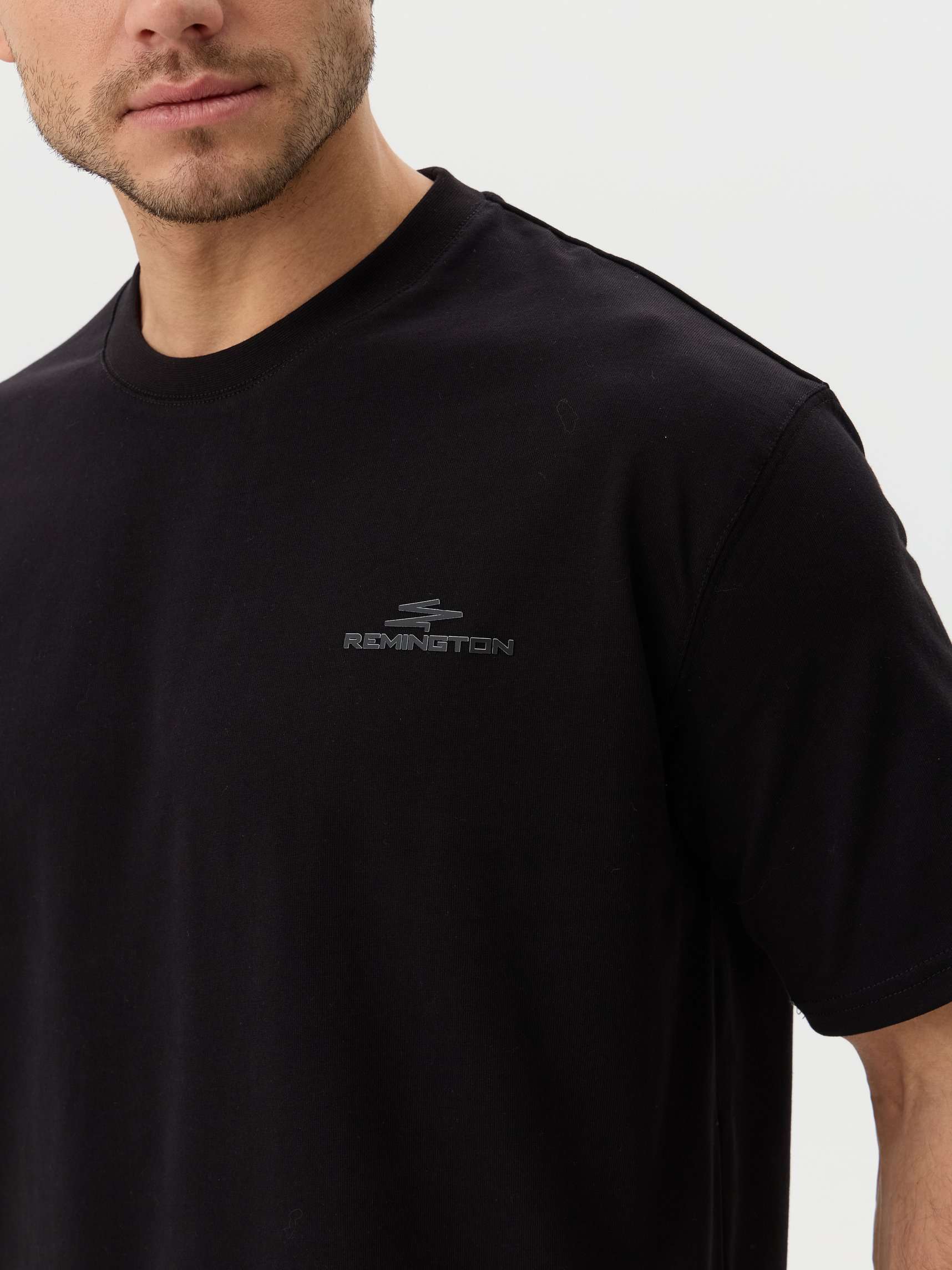 Футболка мужская Remington Casual Black — одежда для охоты, рыбалки, туризма и города | KORGAN.KZ