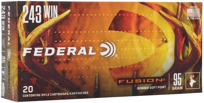 Купить Патрон для нарезного оружия FEDERAL (.243 Win.) FUSION (FSP)(95grs)(6,16г) в Алматы | Казахстан | Корган Центр