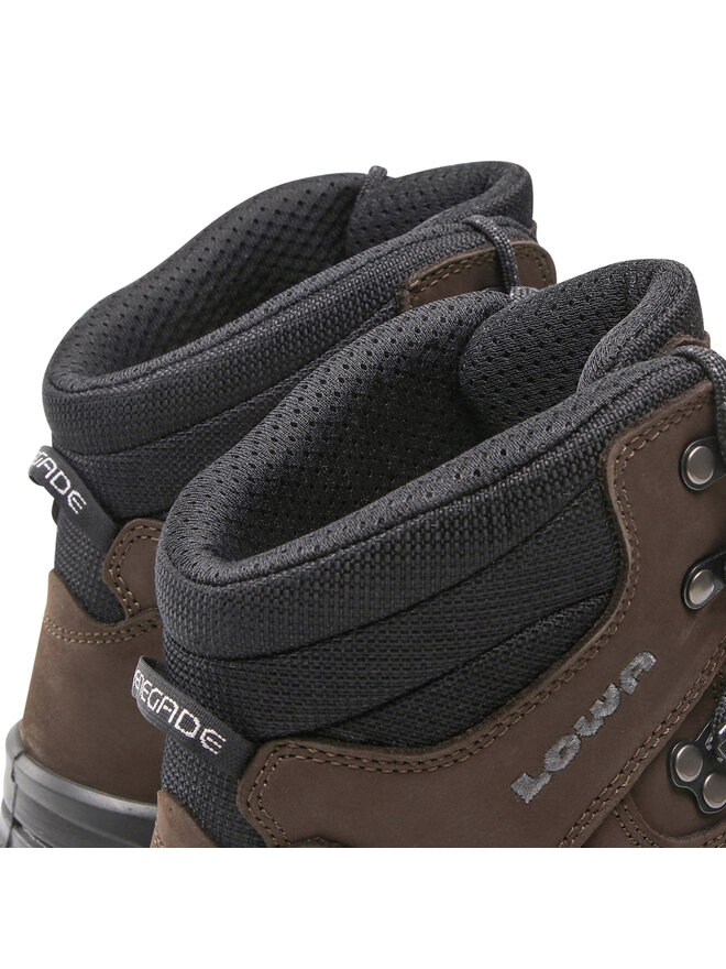 Ботинки RENEGADE GTX MID Dark brown\black LOWA — обувь, стельки и уход за обувью | KORGAN.KZ