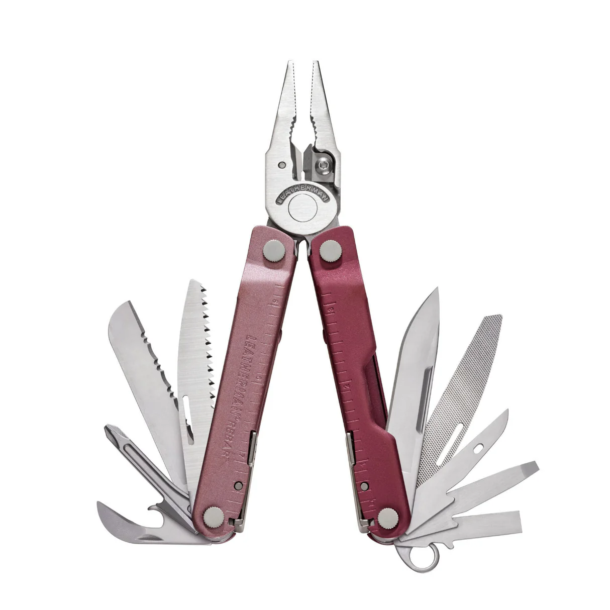 Мультиинструмент LEATHERMAN Мод. REBAR HEATHERED CRANBERRY для охоты и туризма в Алматы, Казахстан
