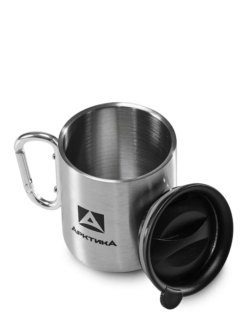Кружка-термос ARCTICA с карабином — качественный термос для походов, туризма и активного отдыха