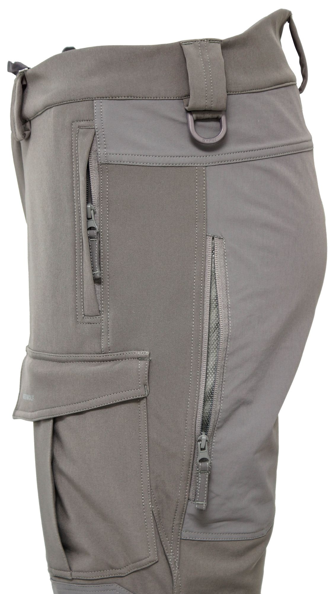 Брюки мужские "Extreme".Ткань софт-шелл на флисе (88%нейлон/12%эластан). Мембрана 10000мм/10000 г/м2/24 часа. Teflon. Серый — брюки и шорты для охоты, рыбалки и туризма | KORGAN.KZ