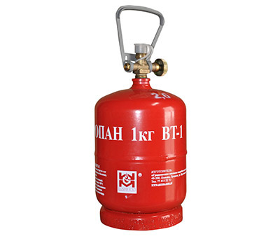 Баллон газовый LPG BT-1 (2,4Л) — туристическая газовая плитка или лампа в Алматы