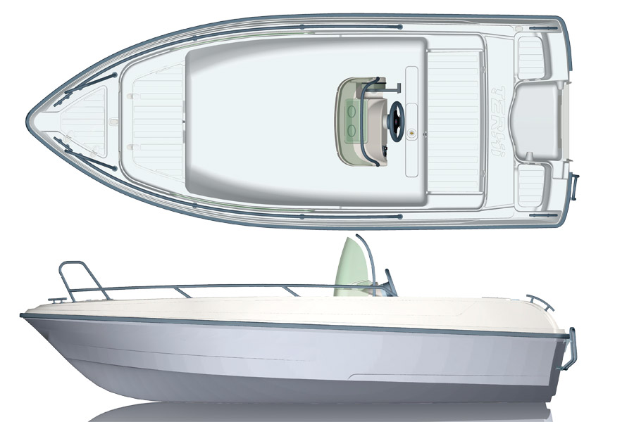 Лодка TERHI 475 OPEN CC — рыболовные и охотничьи товары в Алматы | KORGAN.KZ