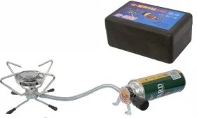 Плита газовая портативная HELIOS Мод. LR-1000 — туристическая газовая плитка или лампа в Алматы