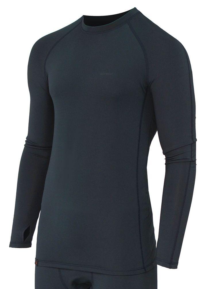 Термобелье мужское "Sport" (фуфайка). Ткань трикотаж (92% полиэстер, 8% эластан, 280 г.кв.м.) 4-way stretch. Синий. — куртки, жилеты, маскировочные костюмы, одежда для рыбалки и охоты | KORGAN Казахстан