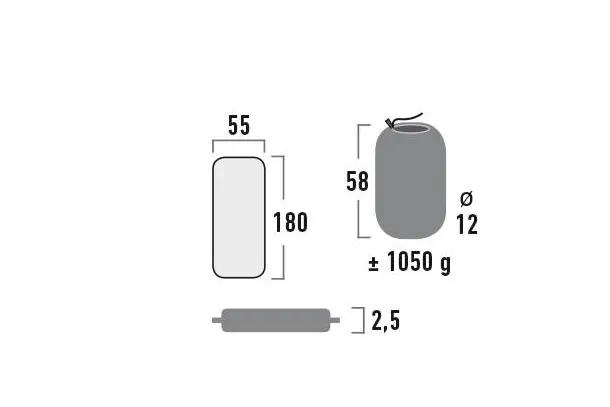 Каремат (самонадувной) HIGH PEAK Мод. INDIANA — купить Алматы Korgan.kz