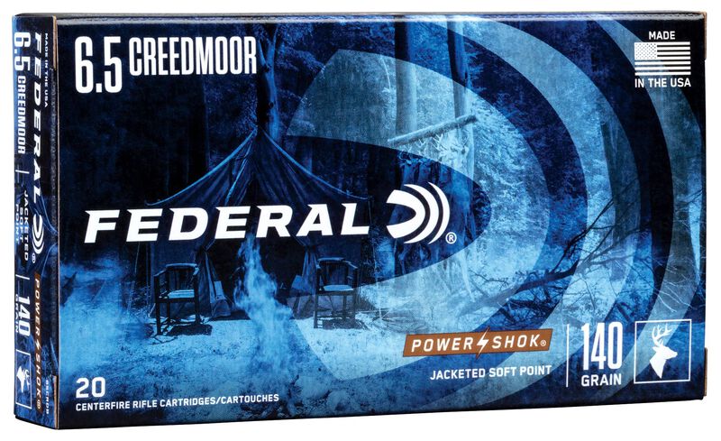 Купить Патрон для нарезного оружия FEDERAL (6,5 Creedmoor) POWER-SHOK (SP)(140grs)(9,07г) в Алматы | Казахстан | Корган Центр