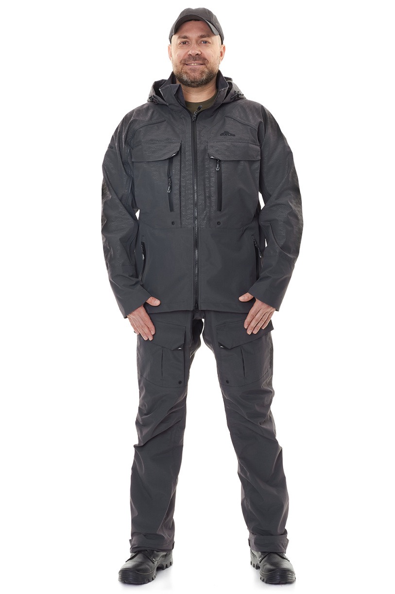 Костюм для рыбалки GRAYLING Тугур, серый — куртки, жилеты, маскировочные костюмы, одежда для рыбалки и охоты | KORGAN Казахстан