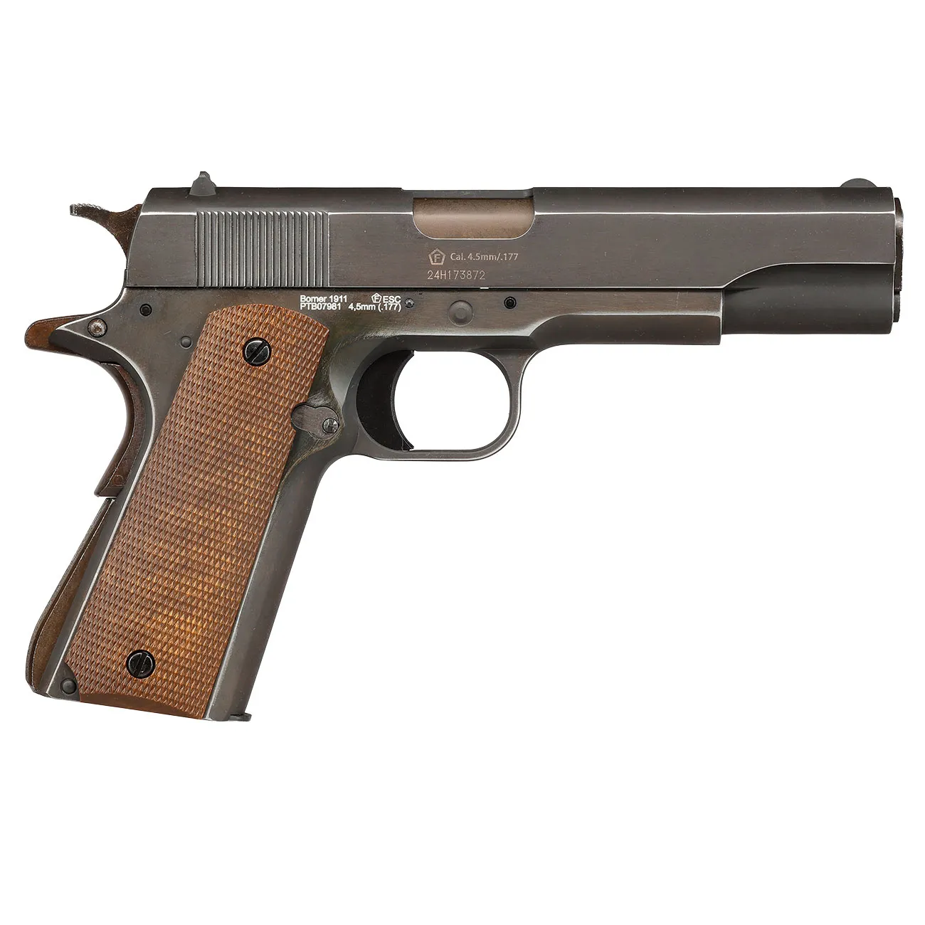 Фото Пистолет Borner 1911 Blowback, калибр 4,5 mm/Bbs CO2 — пневматический пистолет купить в Алматы