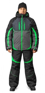 Костюм зимний NOVATEX "Dickson" -45°С (тк.кошачий глаз)(черно-зеленый) PAYER — куртки, жилеты, маскировочные костюмы, одежда для рыбалки и охоты | KORGAN Казахстан