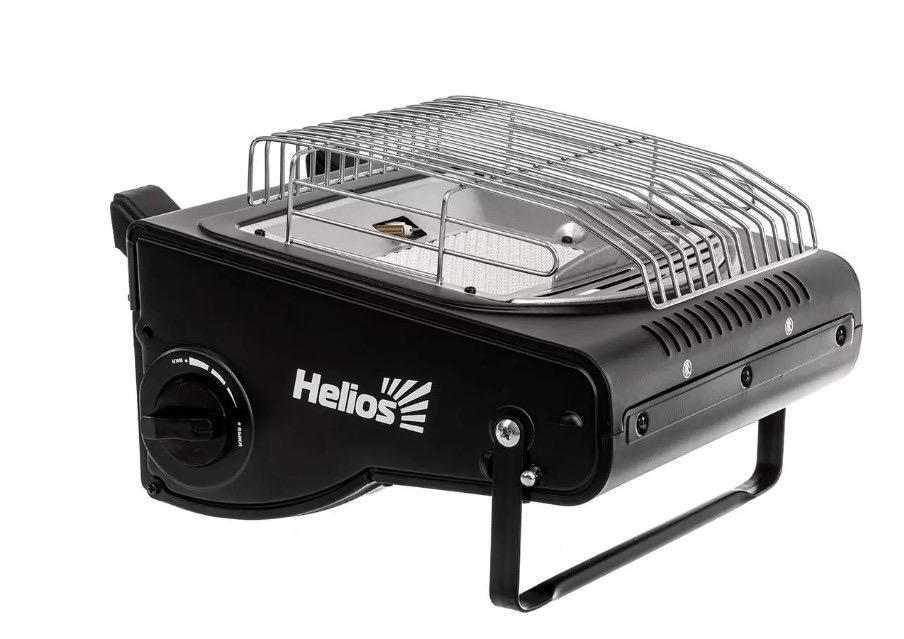 Обогреватель газовый портативный HELIOS с подогревом баллона Мод. HS-BDZ-Q1000 — туристическая газовая плитка или лампа в Алматы