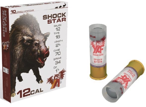  Патрон для гладкоствольного оружия Y.A.F.-Sovrano-Пуля-Shock Star (12/70)(34г) в Алматы | Казахстан | Корган Центр | KORGAN