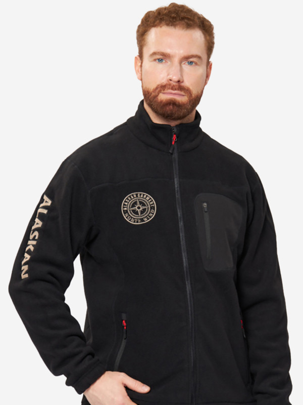 Куртка флисовая Alaskan NorthWind черный — куртки, жилеты, маскировочные костюмы, одежда для рыбалки и охоты | KORGAN Казахстан