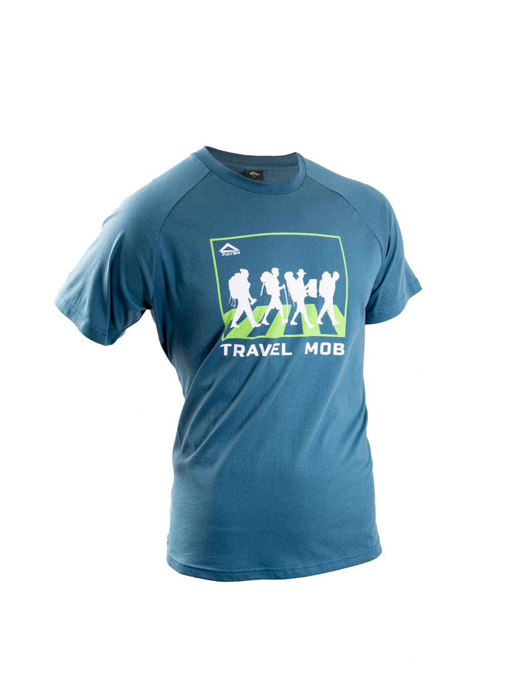 Футболка PAYER Travel Mob (Трэвел моб)(хлопок, синий океан) — одежда для охоты, рыбалки, туризма и города | KORGAN.KZ
