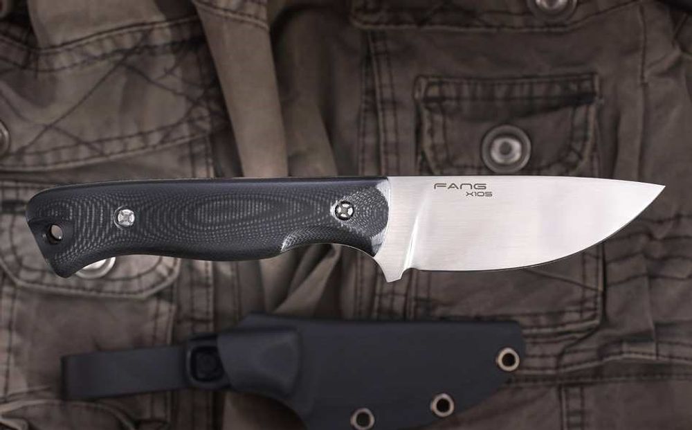 Нож "Fang" black, satin G10 | Купить нож в Алматы | Корган Центр