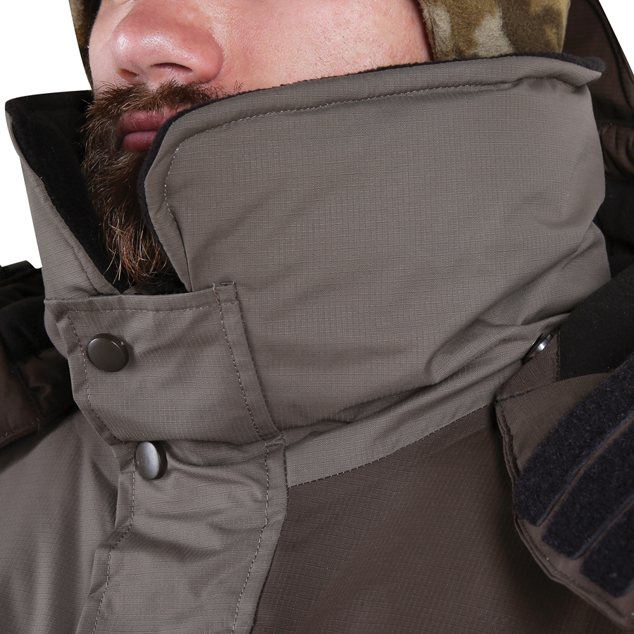 Костюм зимний Alaskan Russian Mission FS хаки/коричневый (куртка+ полукомбинезон) — куртки, жилеты, маскировочные костюмы, одежда для рыбалки и охоты | KORGAN Казахстан