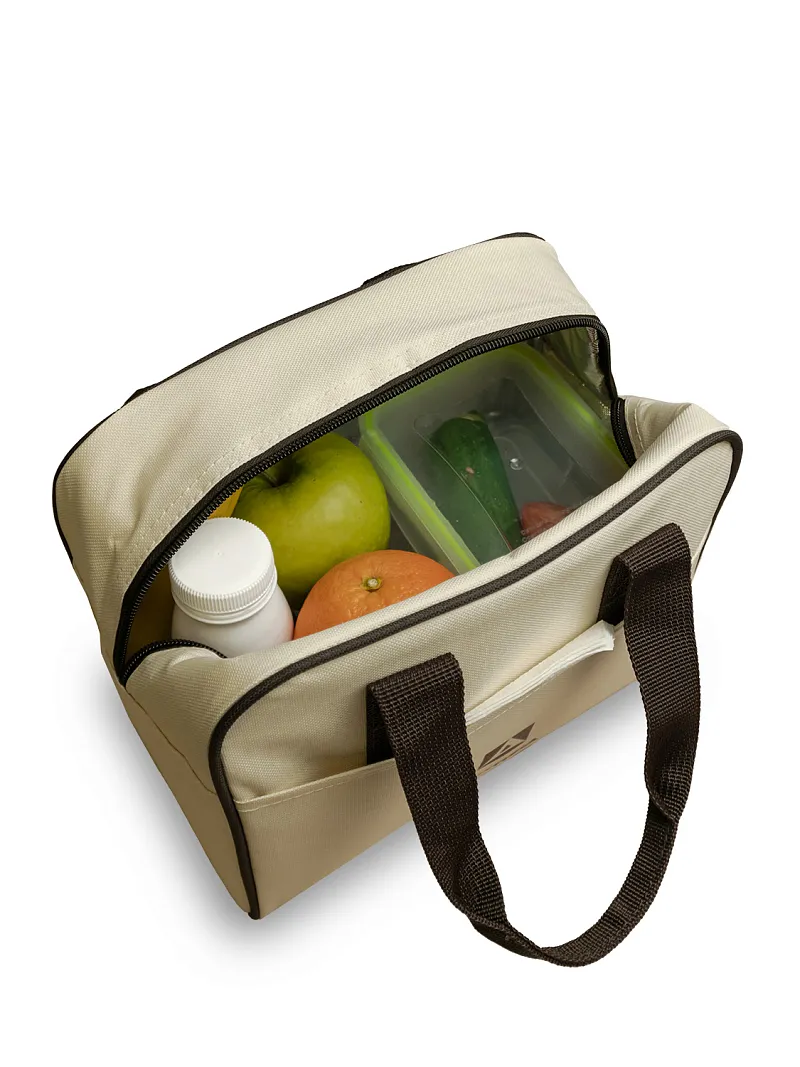 Термосумка для ланча, тм "Арктика", 7,5 л, арт.3300-7, бежевая — портативный холодильник или кулер для кемпинга в Алматы