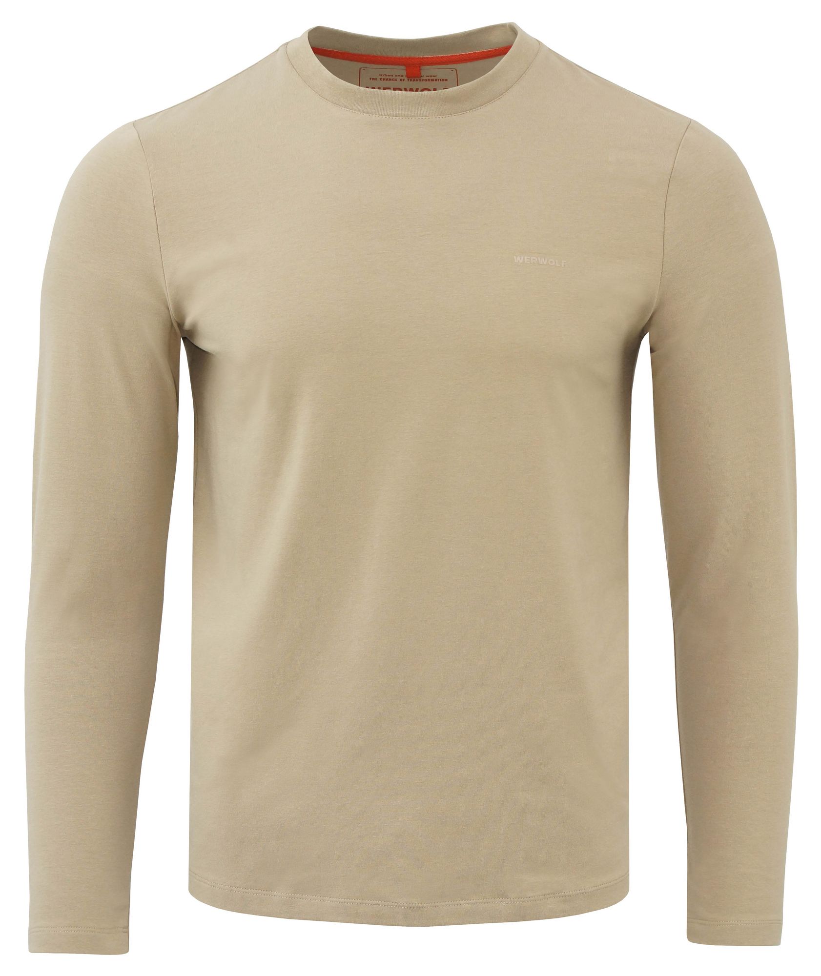 Лонгслив мужской с длинным рукавом. Ткань трикотаж кулирка (90% хлопок/10%эластан, 230 г/кв.м.). Песок — одежда для охоты, рыбалки, туризма и города | KORGAN.KZ