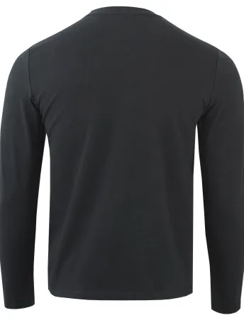 Лонгслив мужской. Трикотаж (86% полиэстер, 14% эластан, 190 г./кв.м). Peach. Черный — одежда для охоты, рыбалки, туризма и города | KORGAN.KZ