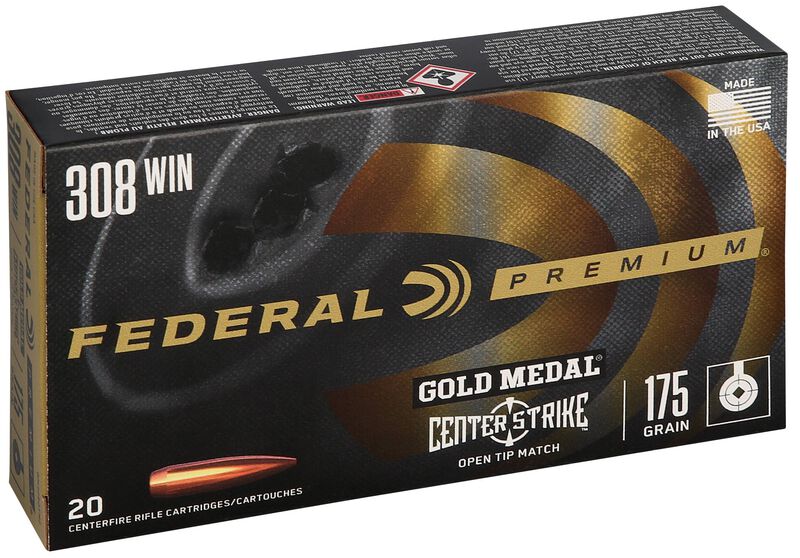 Купить Патрон для нарезного оружия FEDERAL PGM (.308 Win.) CENTERSTRIKE (OTM)(175grs)(11,34г) в Алматы | Казахстан | Корган Центр