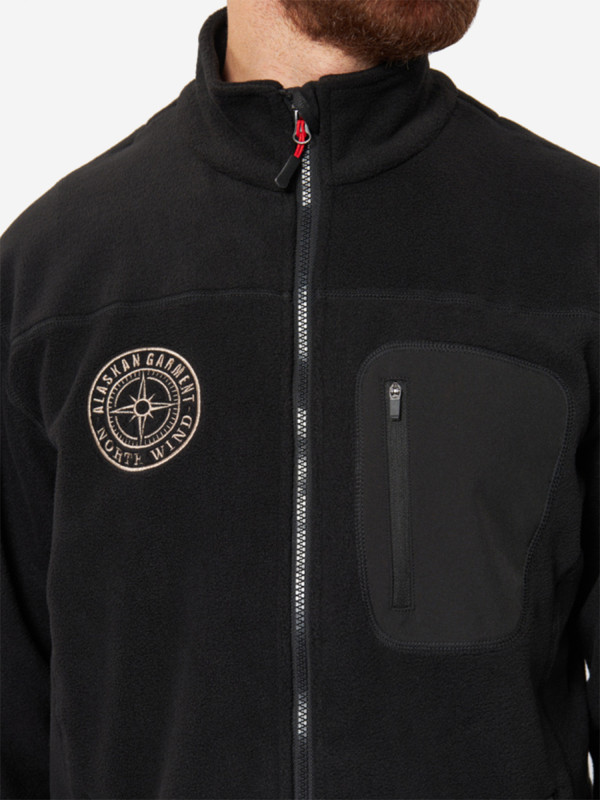 Куртка флисовая Alaskan NorthWind черный — куртки, жилеты, маскировочные костюмы, одежда для рыбалки и охоты | KORGAN Казахстан