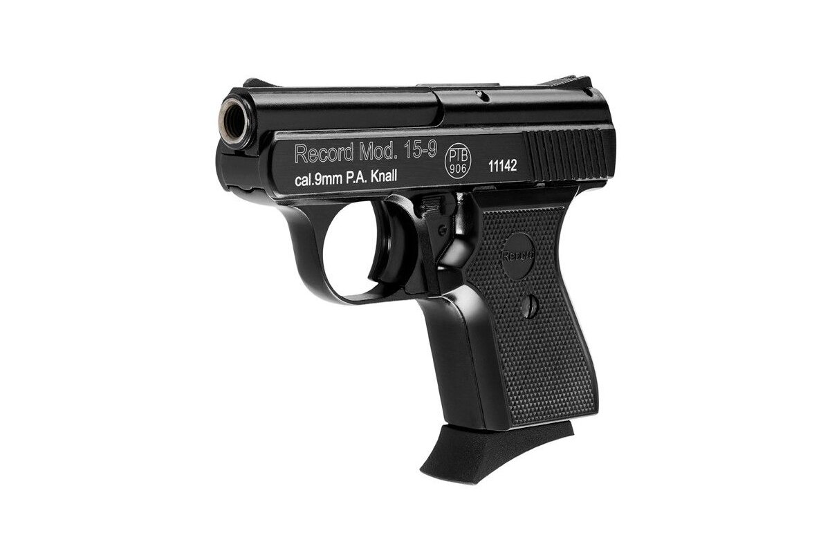 Газовый пистолет RECORD Мод. 15-9 BLACK (к.-бр: 9мм P.A.)(5-зарядный) — купить газовые пистолеты в Алматы | Доставка по Казахстану