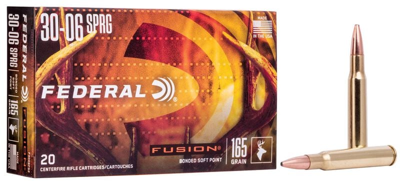 Купить Патрон для нарезного оружия FEDERAL (.30-06 Sprg.) FUSION (FSP)(165grs)(10,69г) в Алматы | Казахстан | Корган Центр