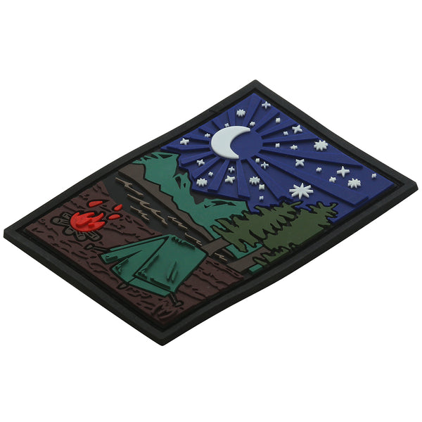 Патч (нашивка) MAXPEDITION Мод. OUTDOOR CAMP - GLOW — технические характеристики, материалы и назначение | KORGAN