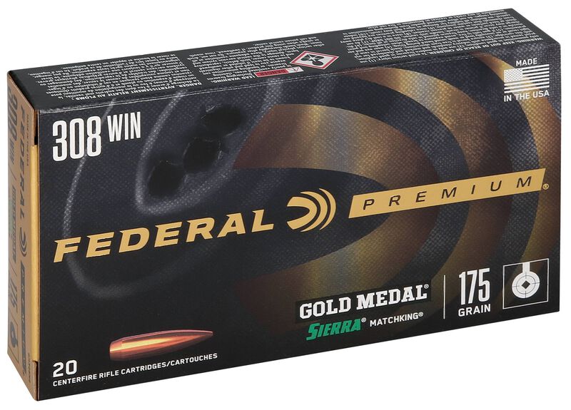 Купить Патрон для нарезного оружия FEDERAL PGM (.308 Win.) SIERRA MATCHKING (SMK-BTHP)(175grs)(11,34г) в Алматы | Казахстан | Корган Центр