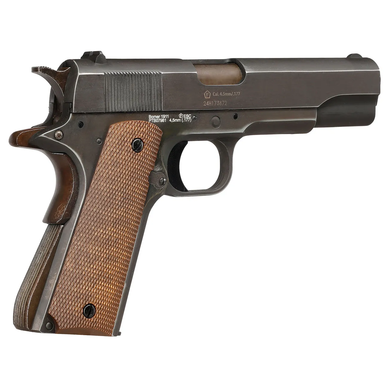 Фото Пистолет Borner 1911 Blowback, калибр 4,5 mm/Bbs CO2 — пневматический пистолет купить в Алматы