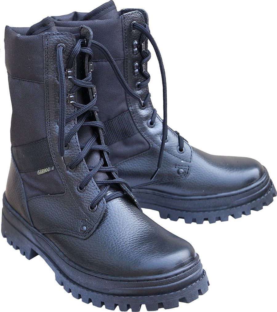 Ботинки летние облегченные  ХСН Охрана (кожа) (черный) — обувь, стельки и уход за обувью | KORGAN.KZ