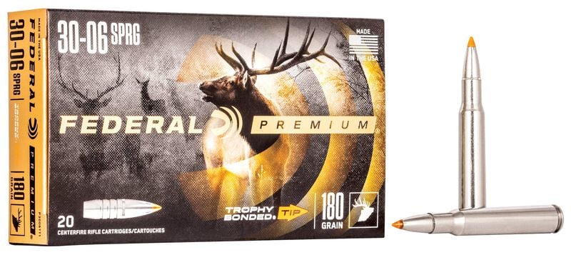 Купить Патрон для нарезного оружия FEDERAL P (.30-06 Sprg.) TROPHY BONDED TIP (TBT)(180grs)(11,66г) в Алматы | Казахстан | Корган Центр