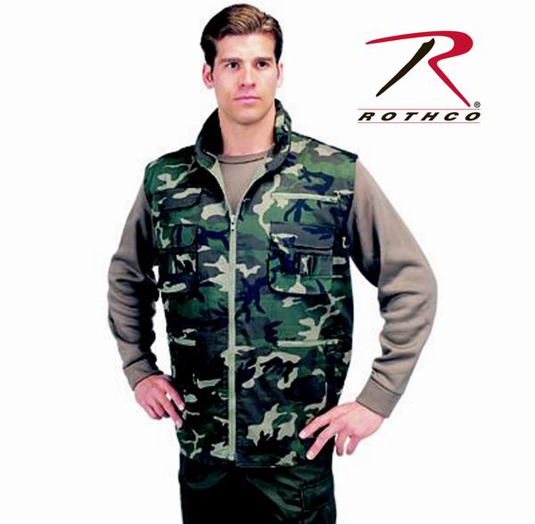 Жилет ROTHCO Мод. RANGER (Woodland Camo) для рыбалки и охоты в Алматы, Казахстан